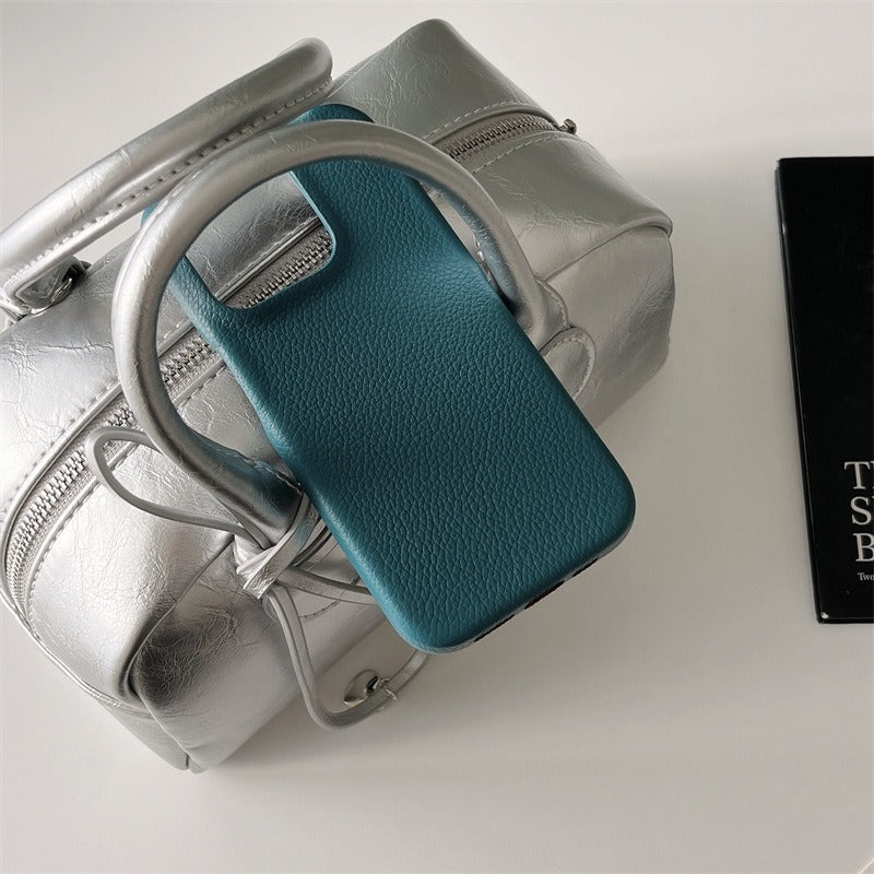 Royal Grained Premium Leather Texture iPhone Case