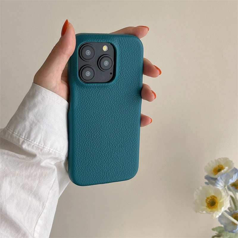 Royal Grained Premium Leather Texture iPhone Case