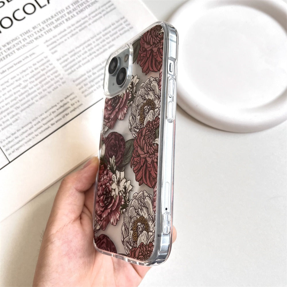 Vintage Bloom Clear iPhone Case