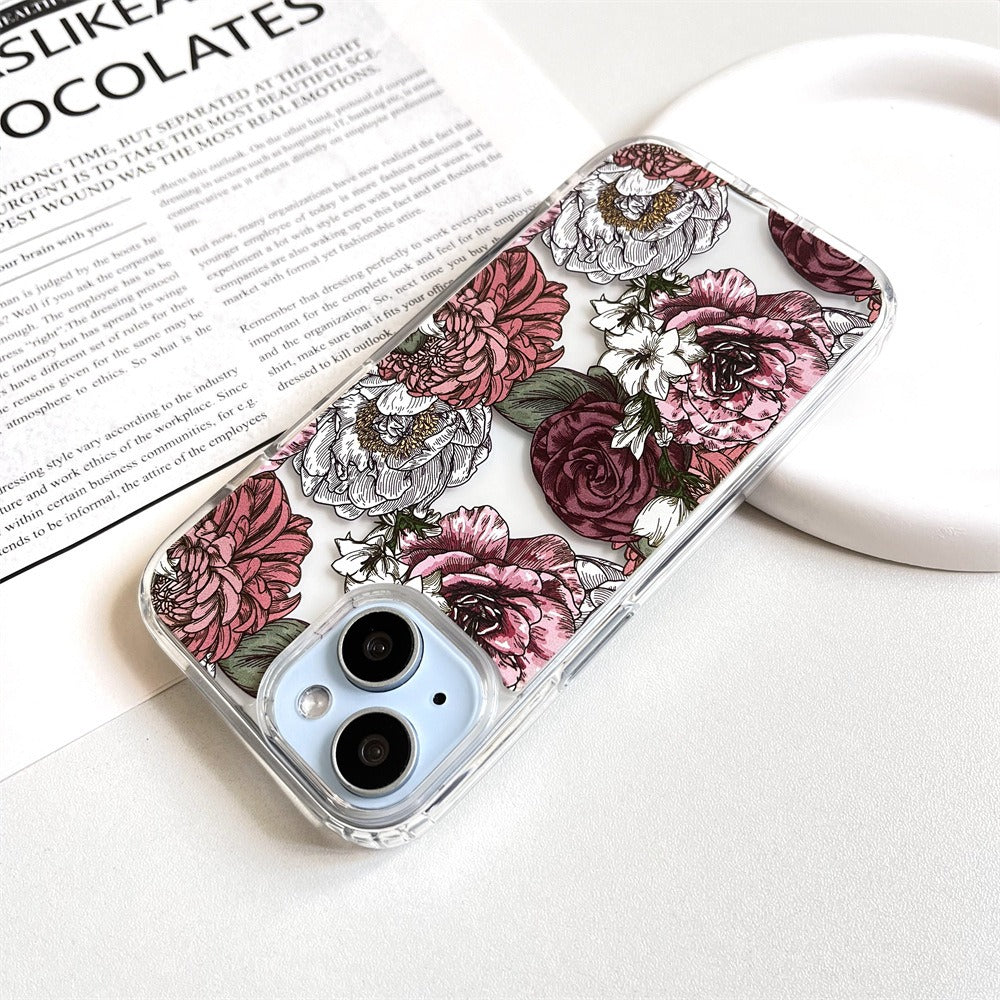 Vintage Bloom Clear iPhone Case