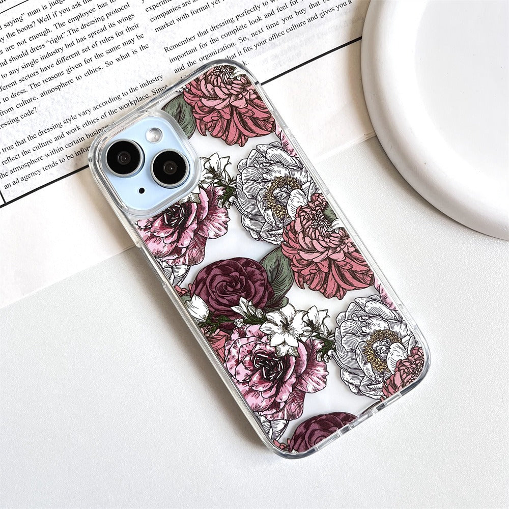 Vintage Bloom Clear iPhone Case