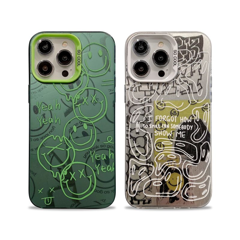 Smiley Doodle Camera Bumper iPhone Case