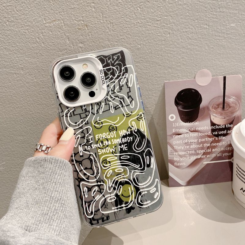 Smiley Doodle Camera Bumper iPhone Case