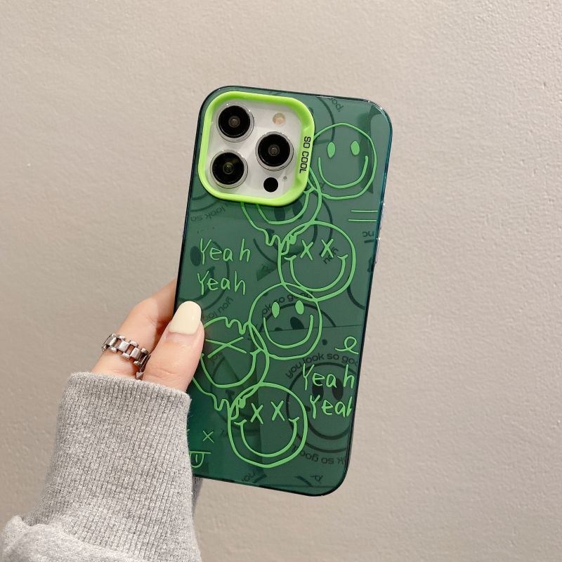 Smiley Doodle Camera Bumper iPhone Case