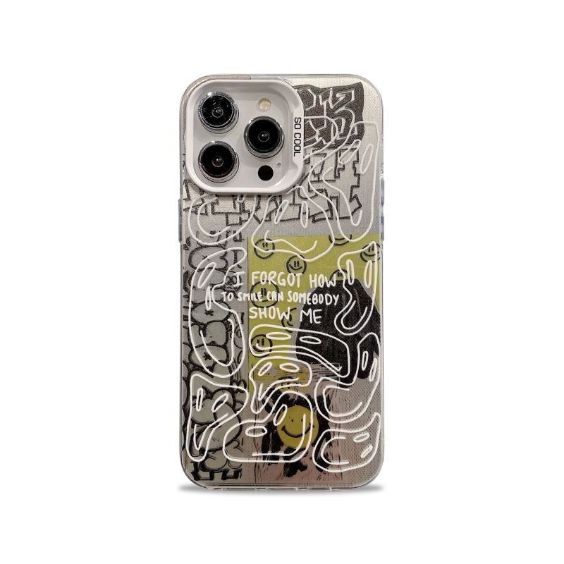 Smiley Doodle Camera Bumper iPhone Case