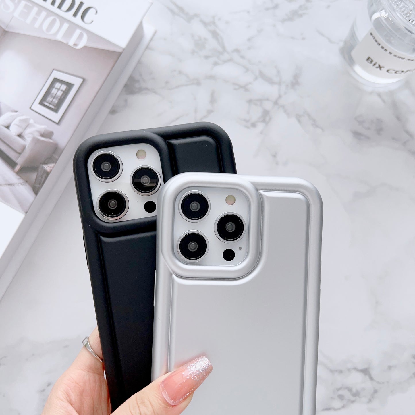 Shockproof Puff Style Camera Bumper iPhone Case