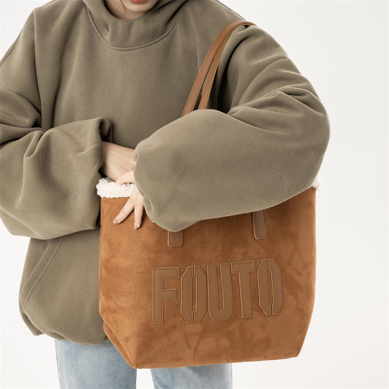 Urban Shearling Tote Bag