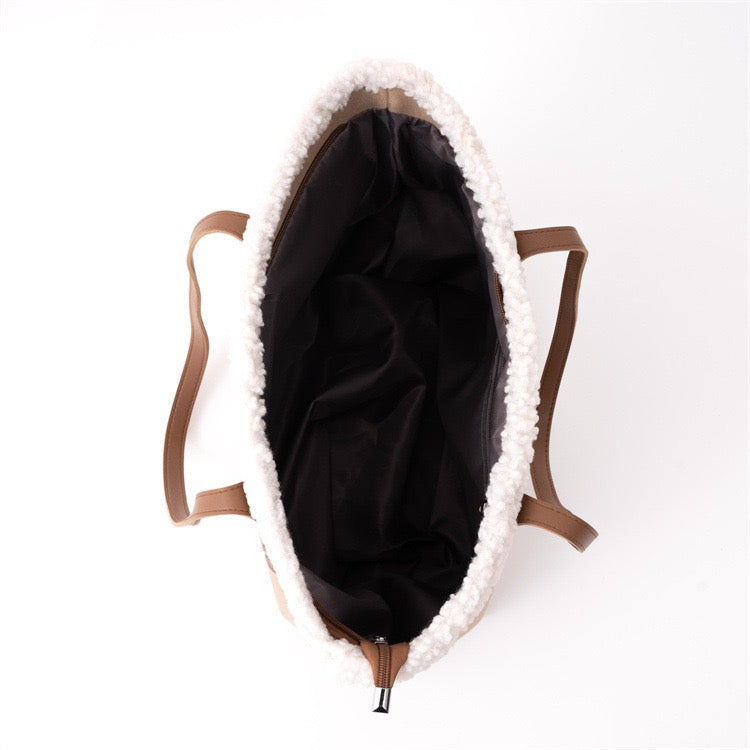 Urban Shearling Tote Bag