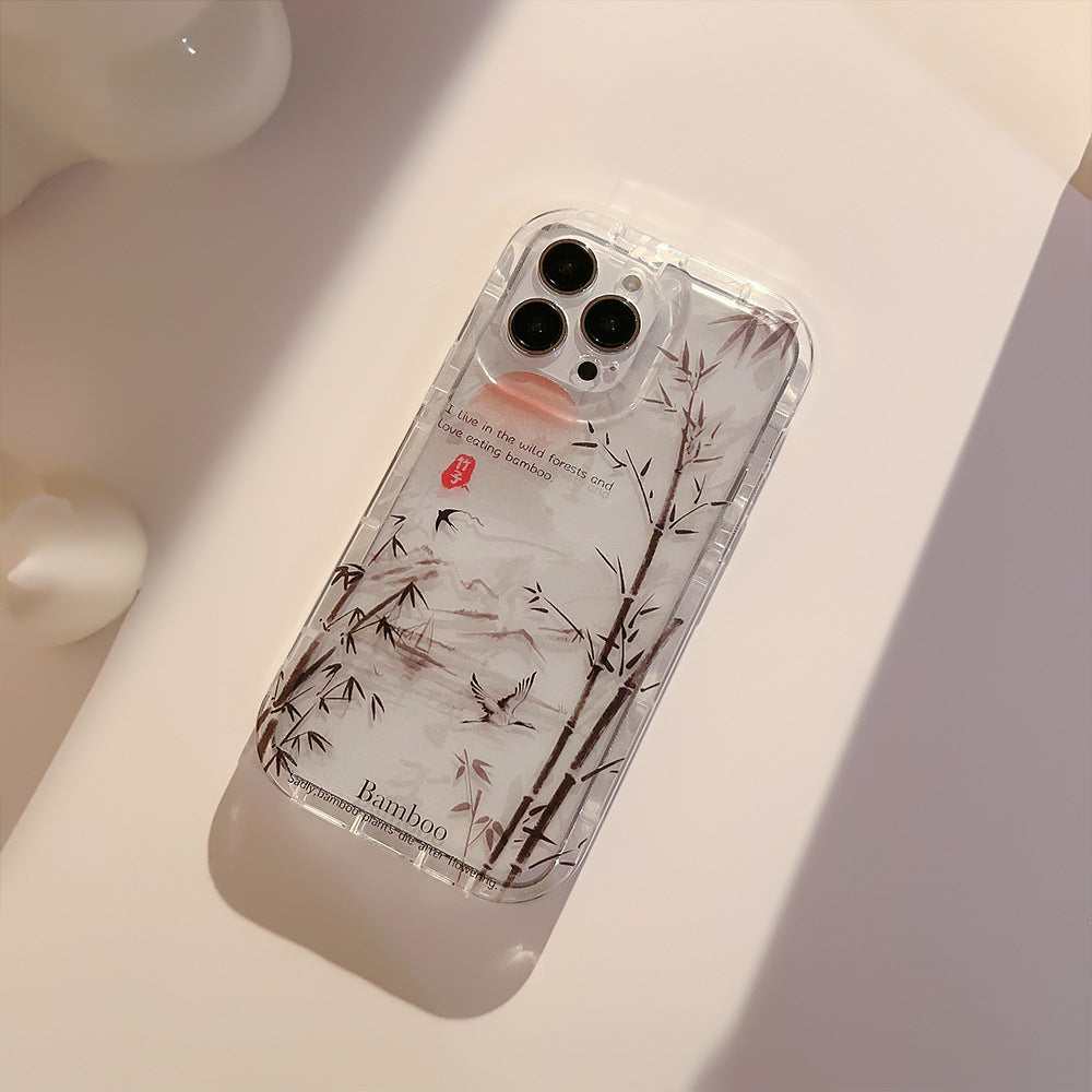 Scenic Bamboo Shockproof Camera Cut Out iPhone Case