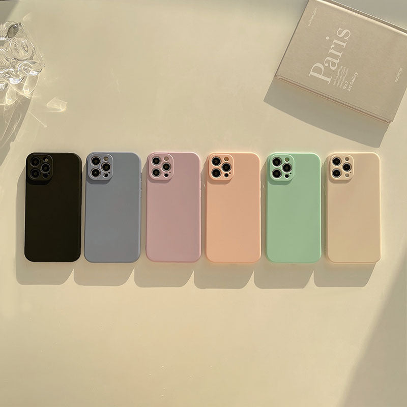 Pastel Solid Silicon iPhone Case