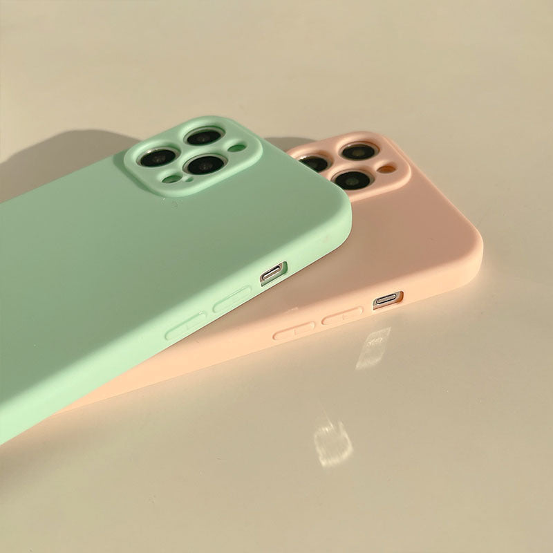 Pastel Solid Silicon iPhone Case