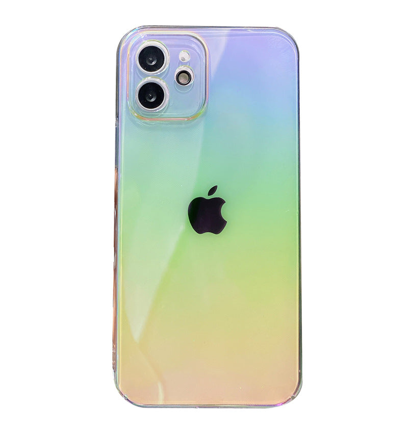 Holographic Rainbow Camera Cut out iPhone Case