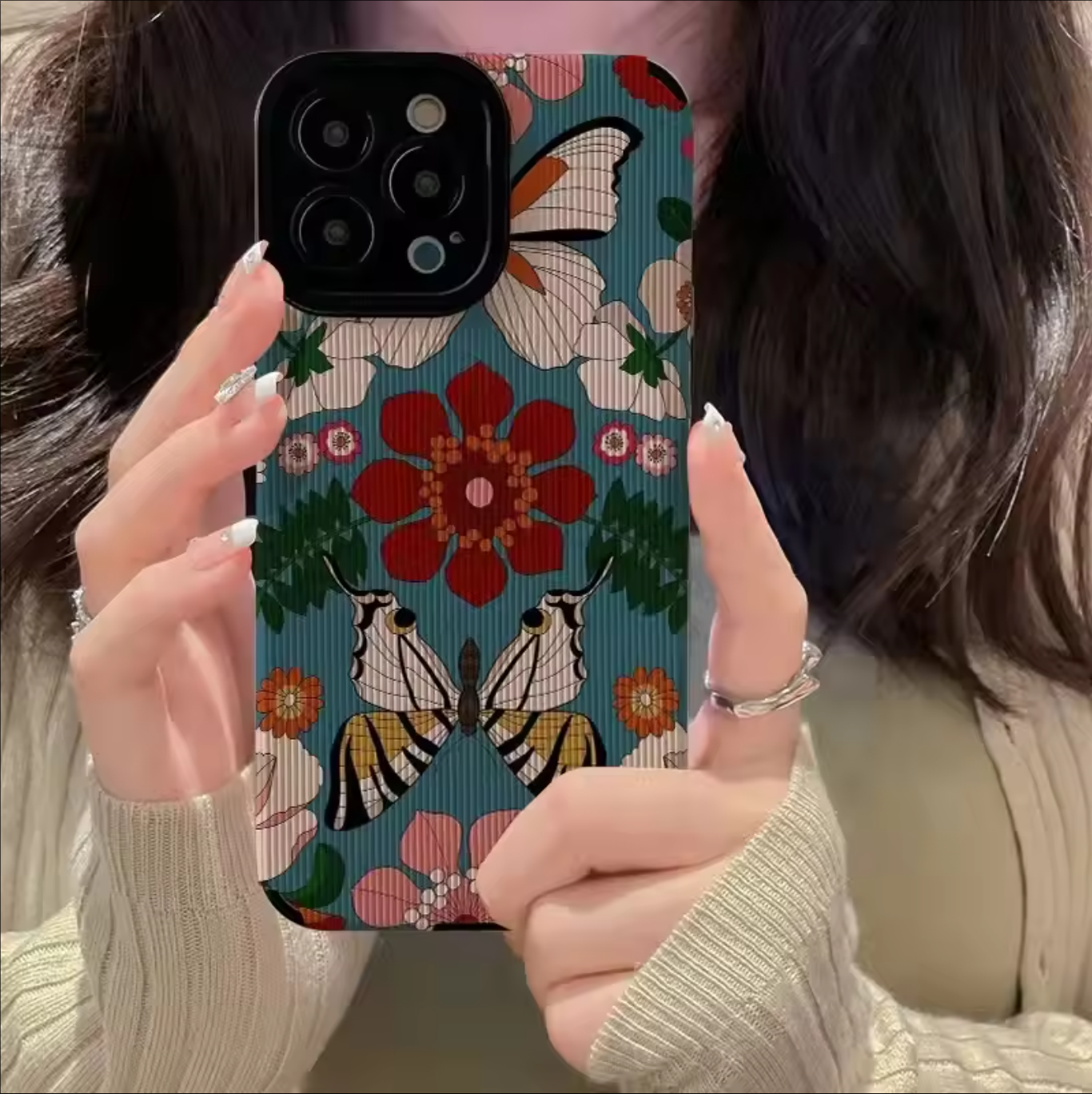 Floral Flight iPhone Case