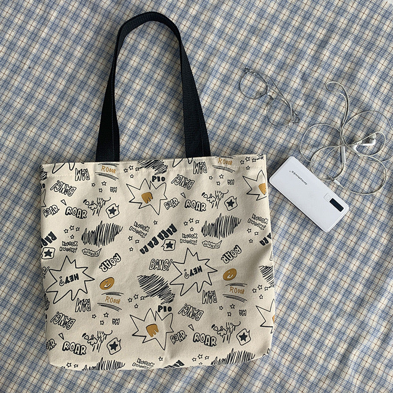 Bear & Scribbles Tote Bag