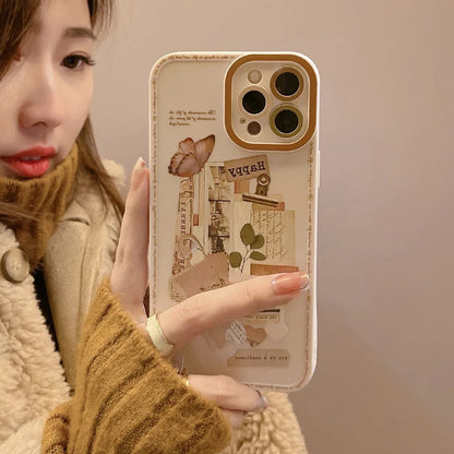 Vintage Pinteresty Camera Cut Out iPhone Case