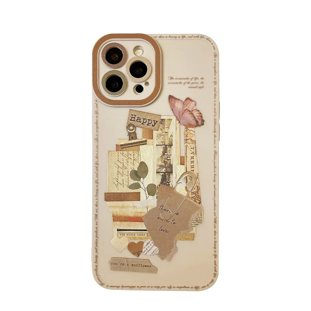 Vintage Pinteresty Camera Cut Out iPhone Case