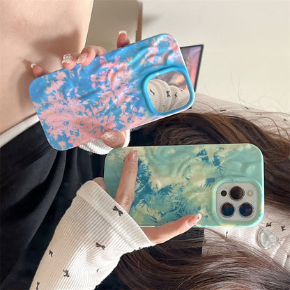 Icy Tranquil iPhone Case- blue pink