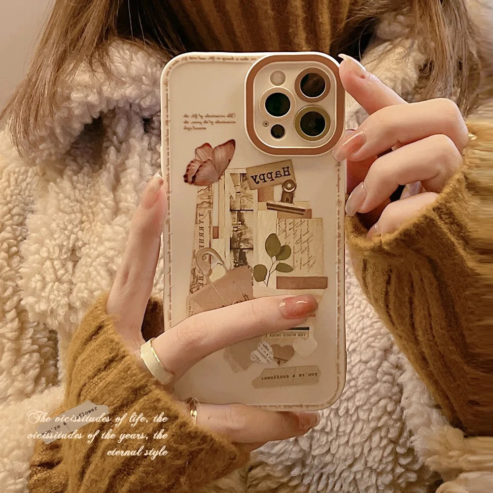 Vintage Pinteresty Camera Cut Out iPhone Case