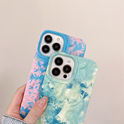 Icy Tranquil iPhone Case- blue pink