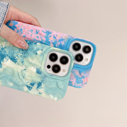 Icy Tranquil iPhone Case- blue pink