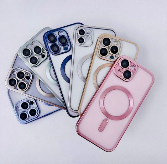 Metallic Premium MagSafe Camera Cut out iPhone Case