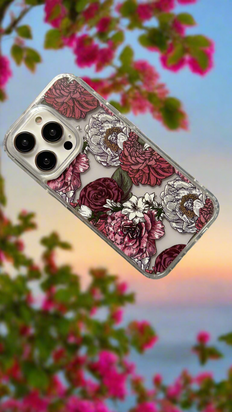 Vintage Bloom Clear iPhone Case