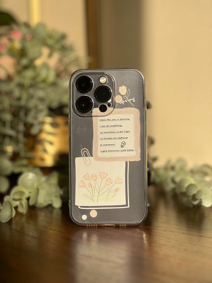 Artsy Tulip Camera Cut Out iPhone Case