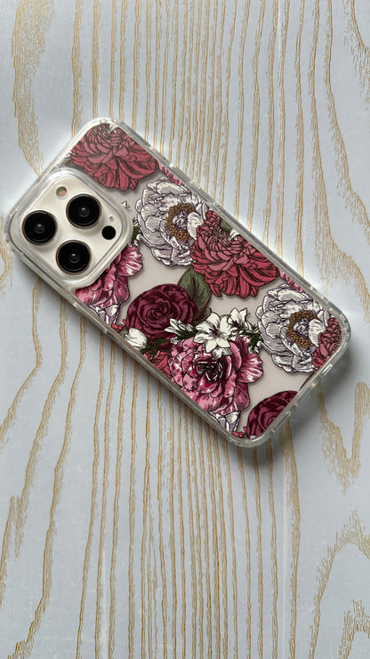 Vintage Bloom Clear iPhone Case