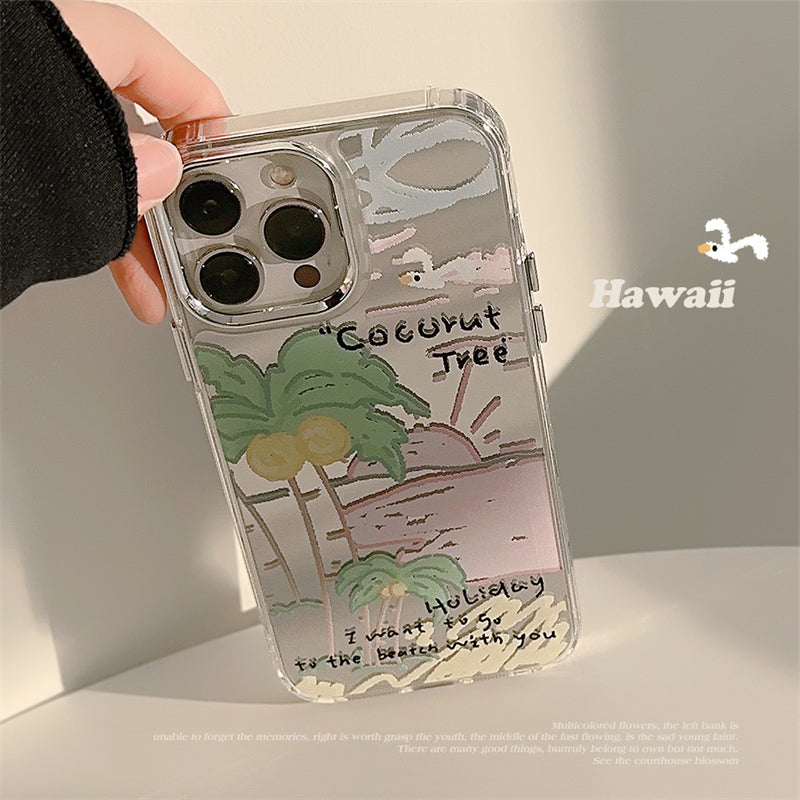 Beachy Vibe Reflective Camera Bumper iPhone Case