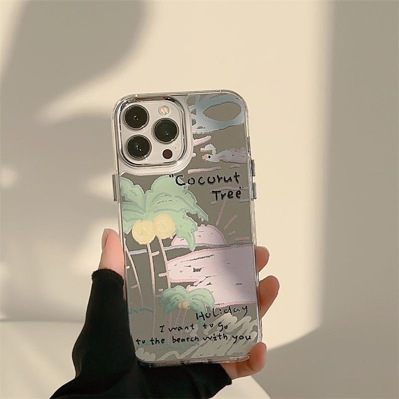 Beachy Vibe Reflective Camera Bumper iPhone Case