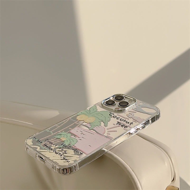 Beachy Vibe Reflective Camera Bumper iPhone Case