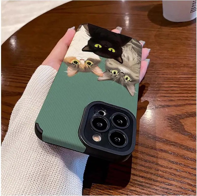 Purrfect Trio iPhone Case