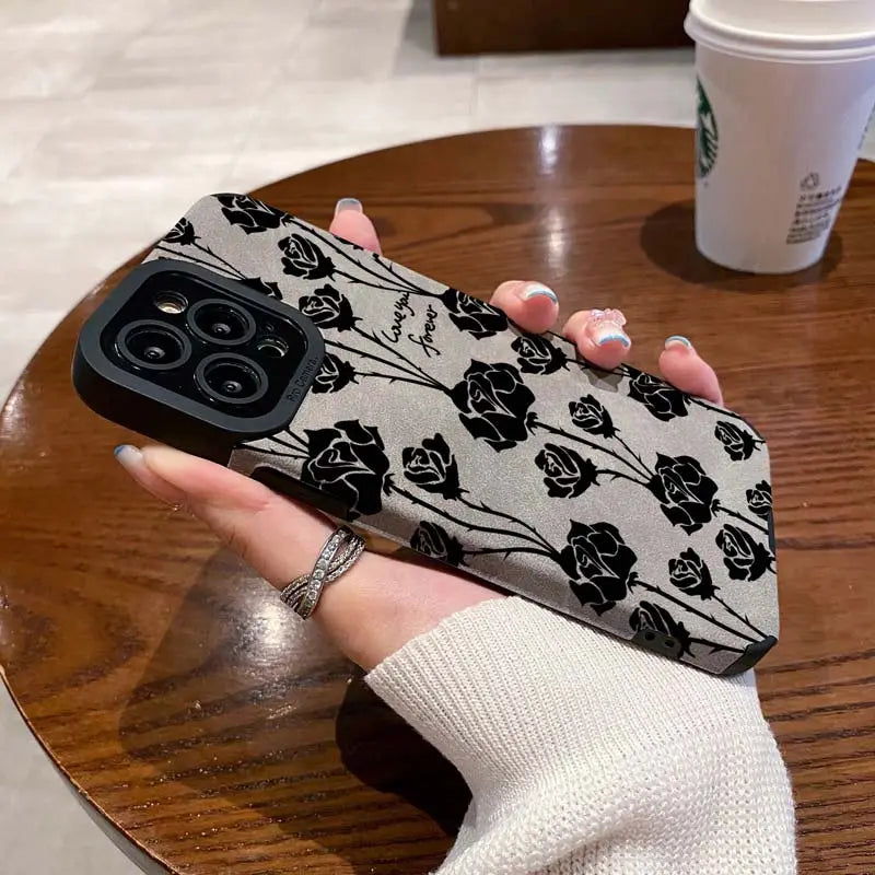 Noir Bloom iPhone Case