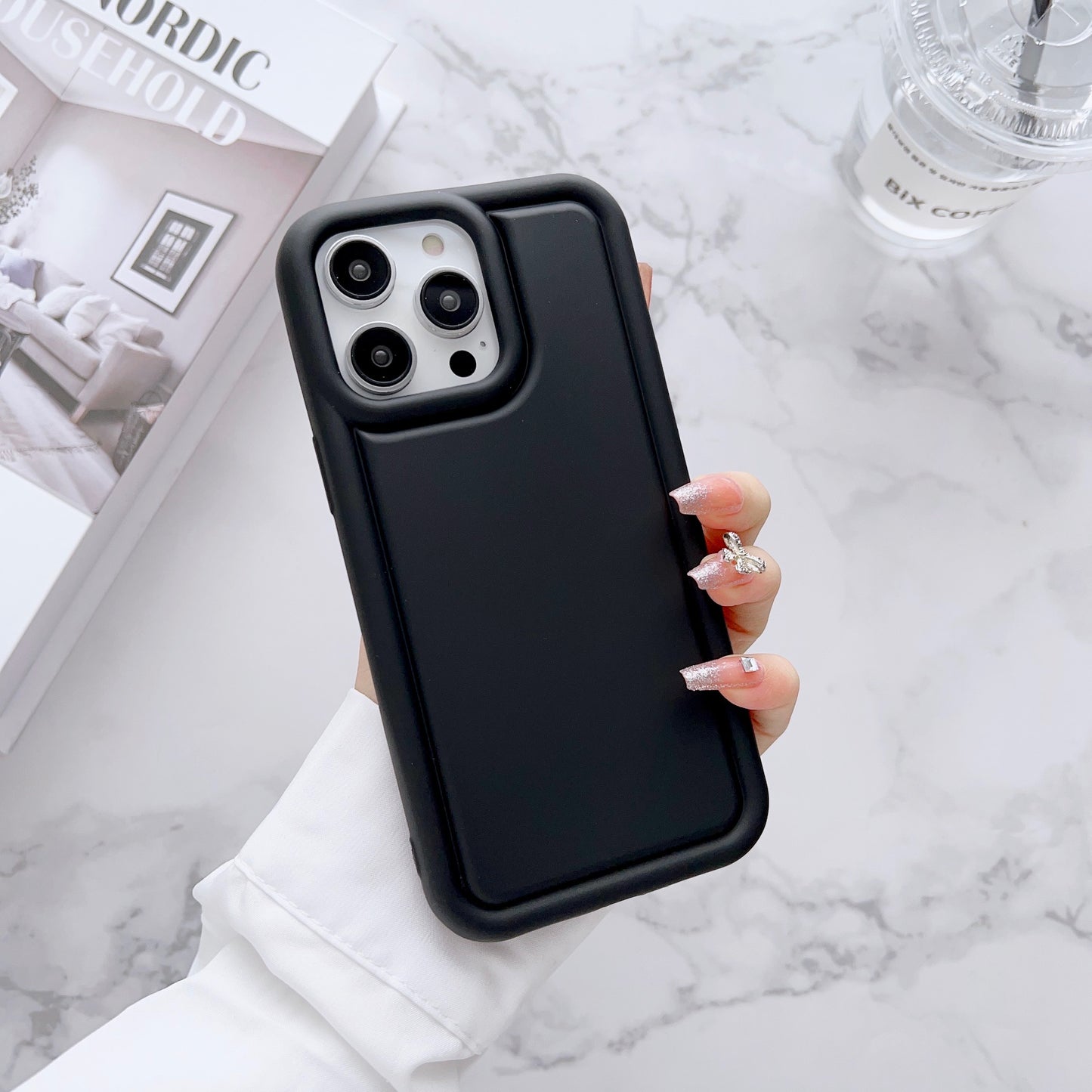 Shockproof Puff Style Camera Bumper iPhone Case