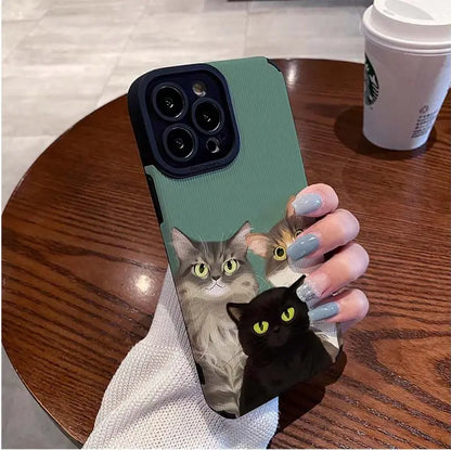 Purrfect Trio iPhone Case