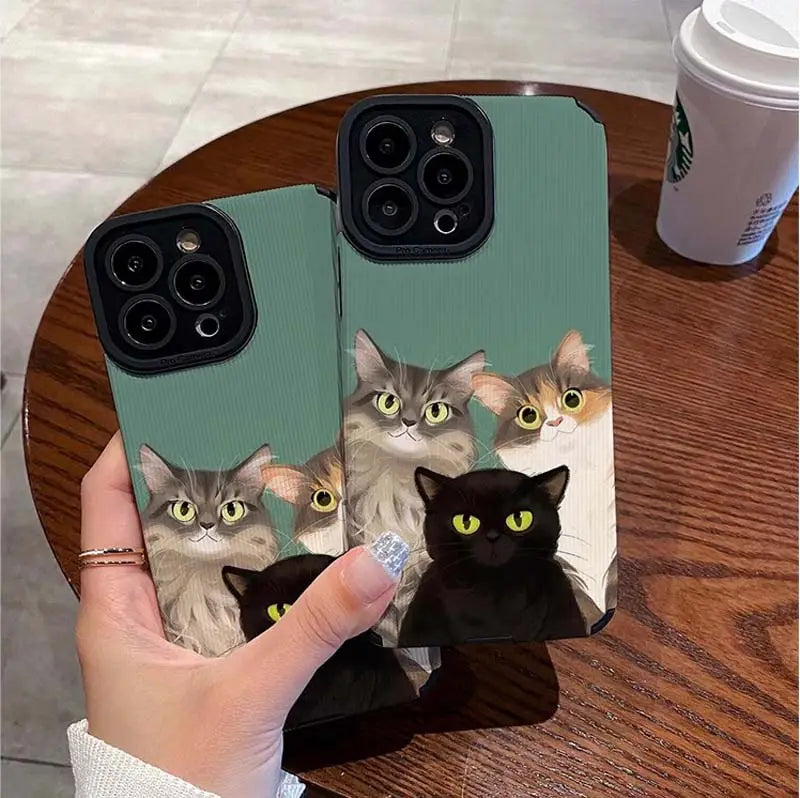 Purrfect Trio iPhone Case