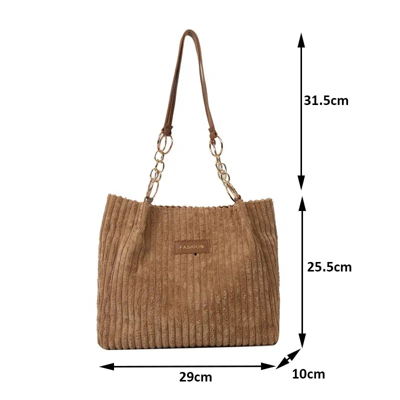 Simply Corduroy Tote Bag