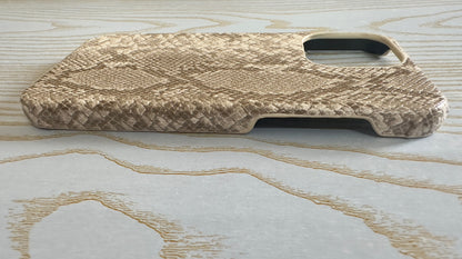 Serpentine Elegance Premium Leather iPhone Case