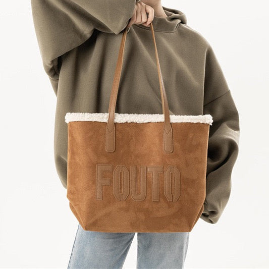 Urban Shearling Tote Bag