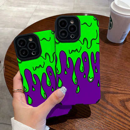 Drippy Comic Style Camera Cut Out iPhone Case