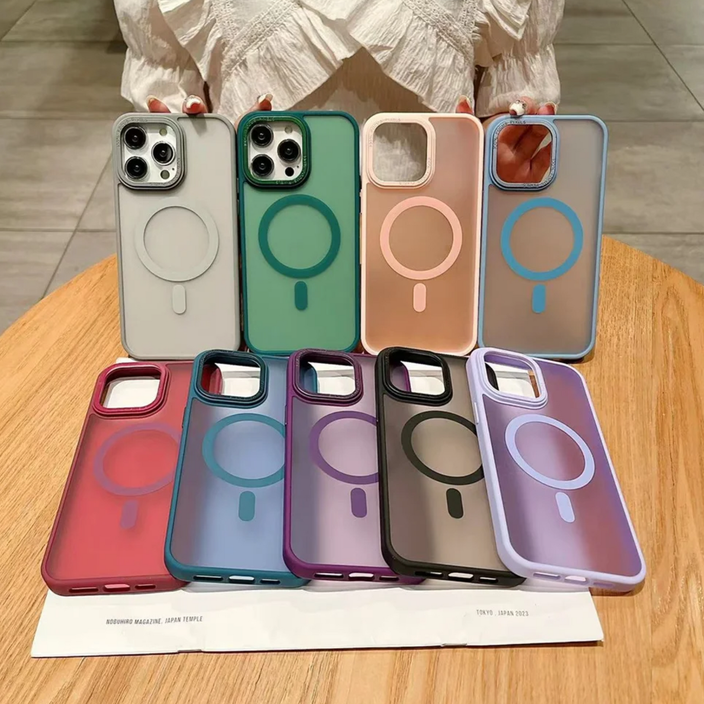 Pastel Solid MagSafe Camera Bumper iPhone Case