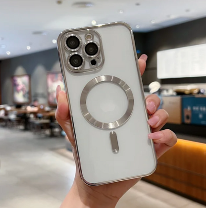 Metallic Premium MagSafe Camera Cut out iPhone Case