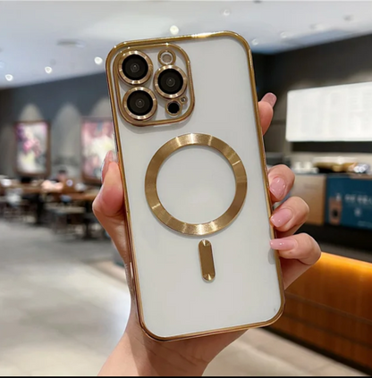 Metallic Premium MagSafe Camera Cut out iPhone Case