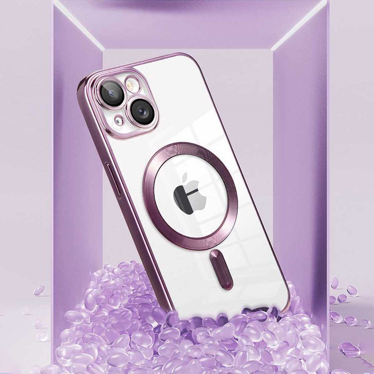 Metallic Premium MagSafe Camera Cut out iPhone Case