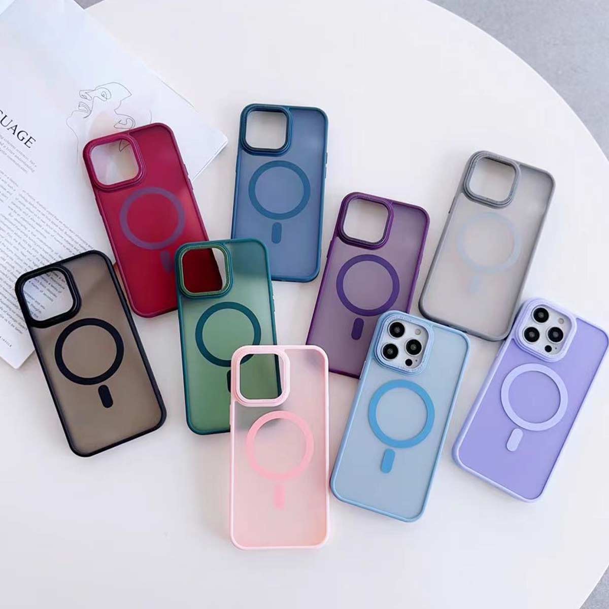 Pastel Solid MagSafe Camera Bumper iPhone Case